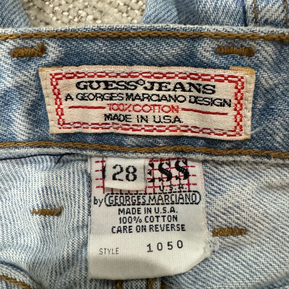 Vintage Guess Light Blue Straight Leg Women's Jeans #A1103 - Picture 4 of 5